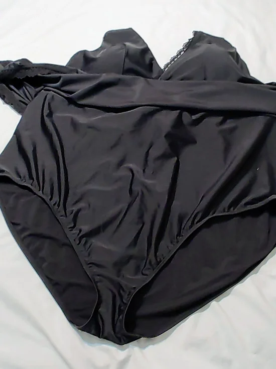 Torrid Wire Free Mid Lace Trimmed Swim Dress - Picture 4 of 7